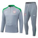 25-26 Nigeria Grey Half Pull Tracksuit (半拉链)