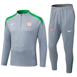25-26 Nigeria Grey Half Pull Tracksuit (半拉链)