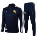 25-26 JUV Royal blue Half Pull Tracksuit #B2503(半拉链)