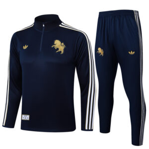 25-26 JUV Royal blue Half Pull Tracksuit #B2503(半拉链)