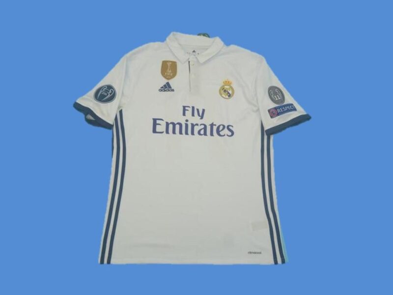 2016-2017 RMA Home Retro Soccer Jersey - Image 3