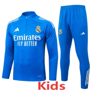 25-26 RMA Lake blue Kids Half Pull Tracksuit #E25128(童装)(半拉链)