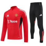 25-26 Man Utd Red Half Pull Tracksuit (半拉链)