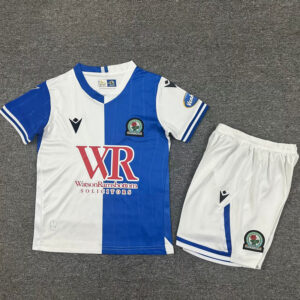 25-26 Blackburn Home Kids Soccer Jersey