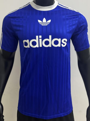 2025 AD Casual Blue Player Version Training shirts (三叶草)