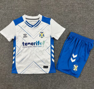 25-26 CD Tenerife Home Kids Soccer Jersey