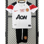 2010-2011 Man Utd Away Kids Retro Soccer Jersey (带决赛字)