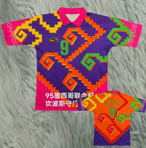 1995会杯客 Mexico Purple Campos #9 GoalKeeper Retro Soccer Jersey