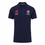 2023 France Royal blue Rugby Polo Short Sleeve #02