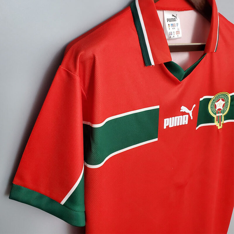 1998 Morocco Away Retro Soccer Jersey - Image 3