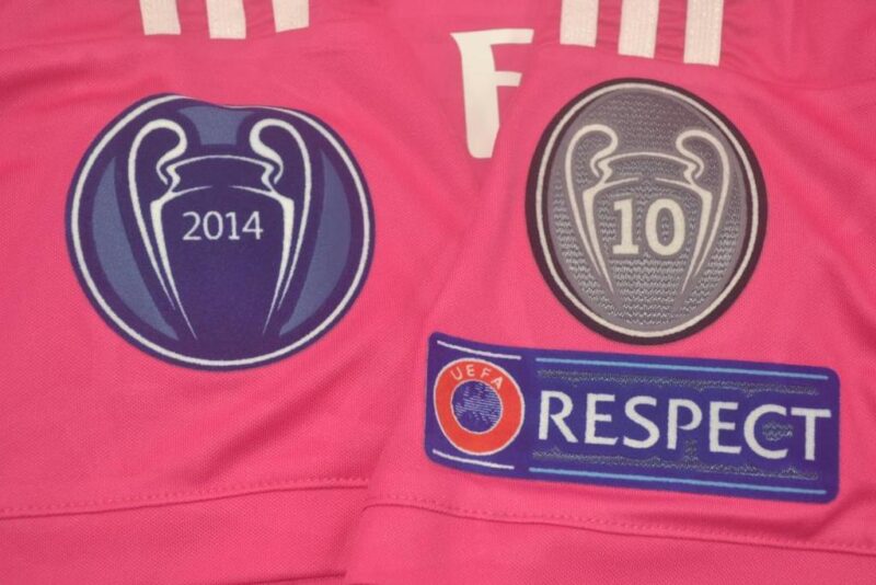 2014-2015 RMA Away Pink Retro Soccer Jersey - Image 7