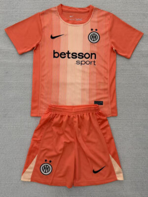 25-26 INT Orange GoalKeeper Kids Soccer Jersey