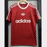 2025 AD Casual Red Fans Training shirts (三叶草)
