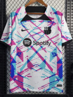 2023 BAR White Training Shirts (紫蓝条纹)