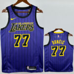 20-21 Lakers DONCIC #77 Purple Top Quality Hot Pressing NBA Jersey(圆领)