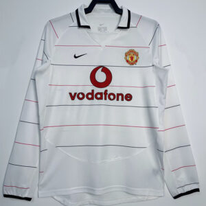 2003-2005 Man Utd Away Long Sleeve Retro Soccer Jersey (长袖)