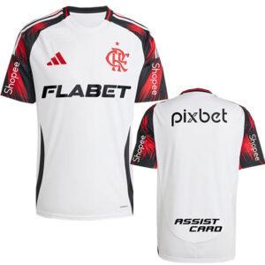 25-26 Flamengo Away Print Sponsor Fans Soccer Jersey