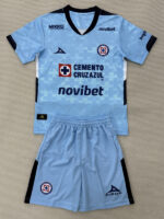 25-26 Cruz Azul Light blue GoalKeeper Kids Soccer Jersey