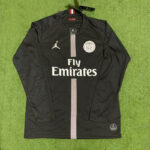 2018-2019 PSG Paris Jordan Black Long Sleeve Retro Soccer Jersey (长袖)