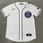 25-26 PSG White Casual Edition Baseball Jersey