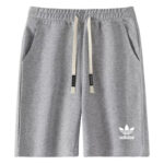 2025 AD Grey Pure Cotton Fabric Casual Short Pants *灰