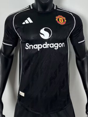25-26 Man Utd Black Special Edition Player Version Training shirts (ad圆领)