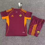 25-26 Roma Home Kids Soccer Jersey