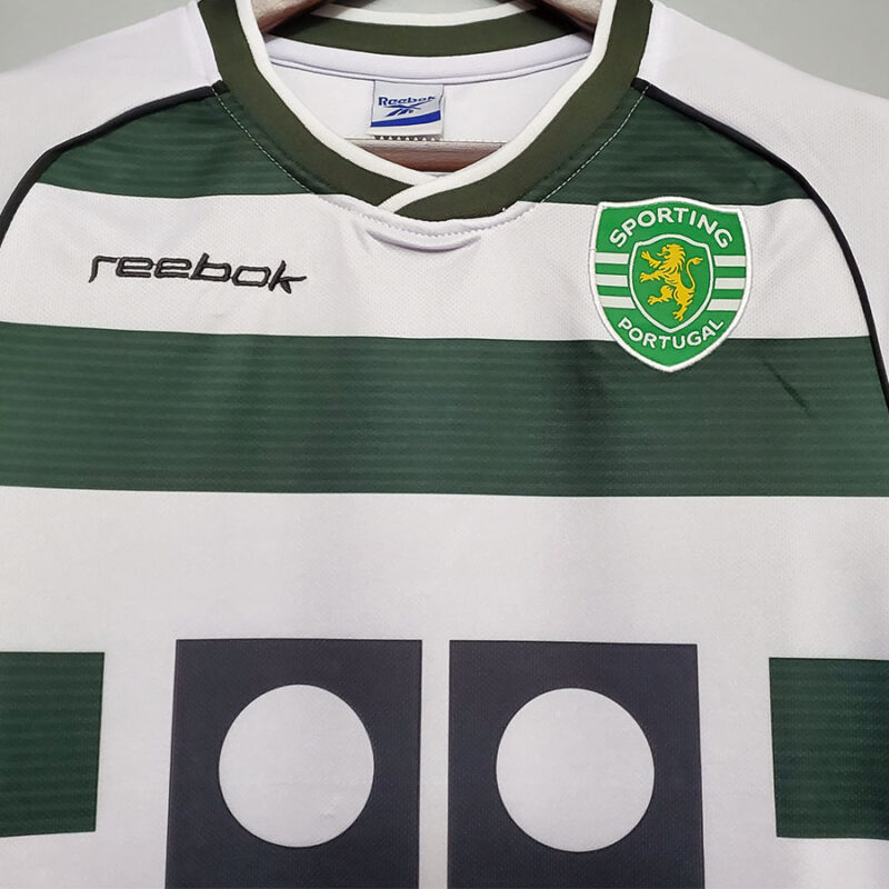 2001-2002 Sporting Lisbon Home Retro Soccer Jersey - Image 4