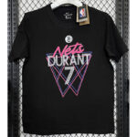 T166 BULLS DURANT #7 Black High Quality Casual T-Shirt