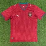 26-27 Portugal Red Fans Soccer Jersey
