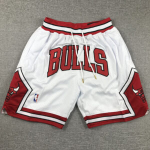 BULLS White City Edition Top Quality NBA Pocket Pants #公牛