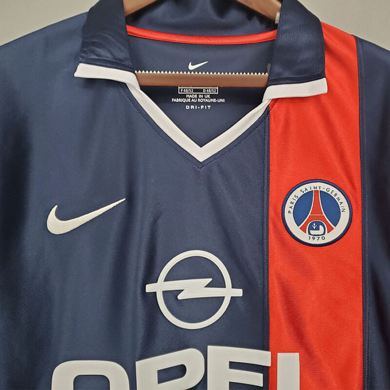 2001-2002 PSG Paris Home Retro Soccer Jersey - Image 3
