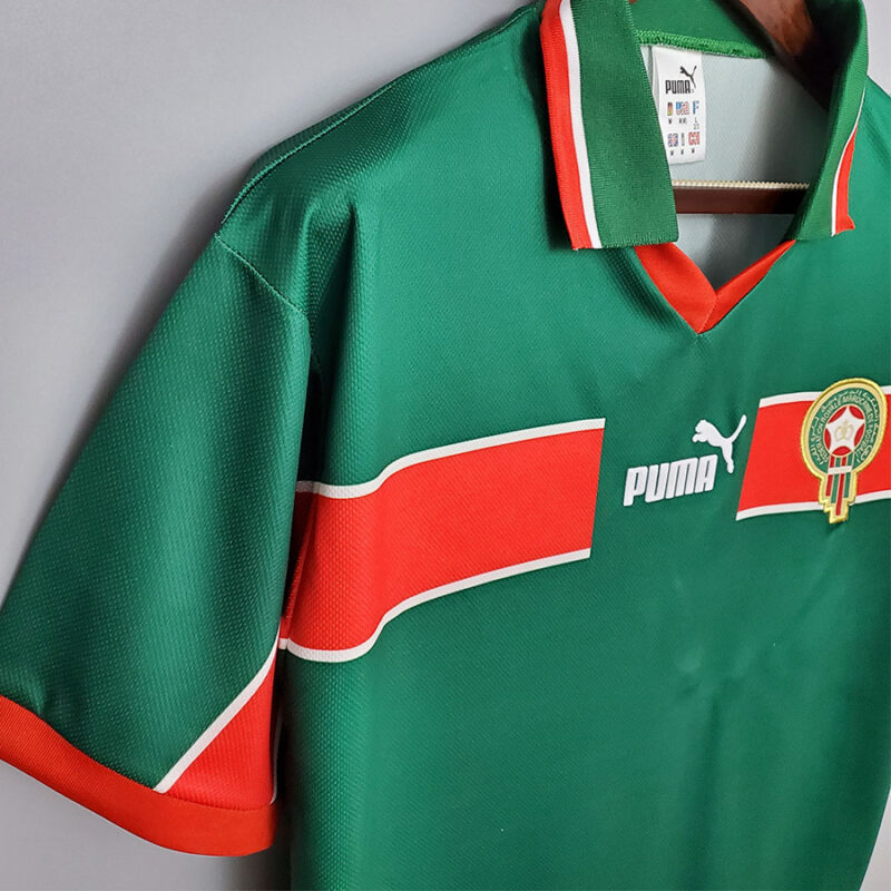 1998 Morocco Home Retro Soccer Jersey - Image 4