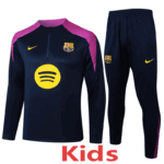 25-26 BAR Royal blue Kids Half Pull Tracksuit #E2502(童装)(半拉链)