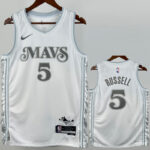 24-25 Dallas Mavericks RUSSELL #5 White City Edition Top Quality Hot Pressing NBA Jersey