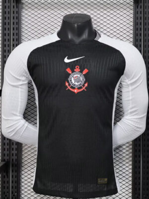 25-26 Corinthians Away Long Sleeve Player Version Soccer Jersey (长袖球员)