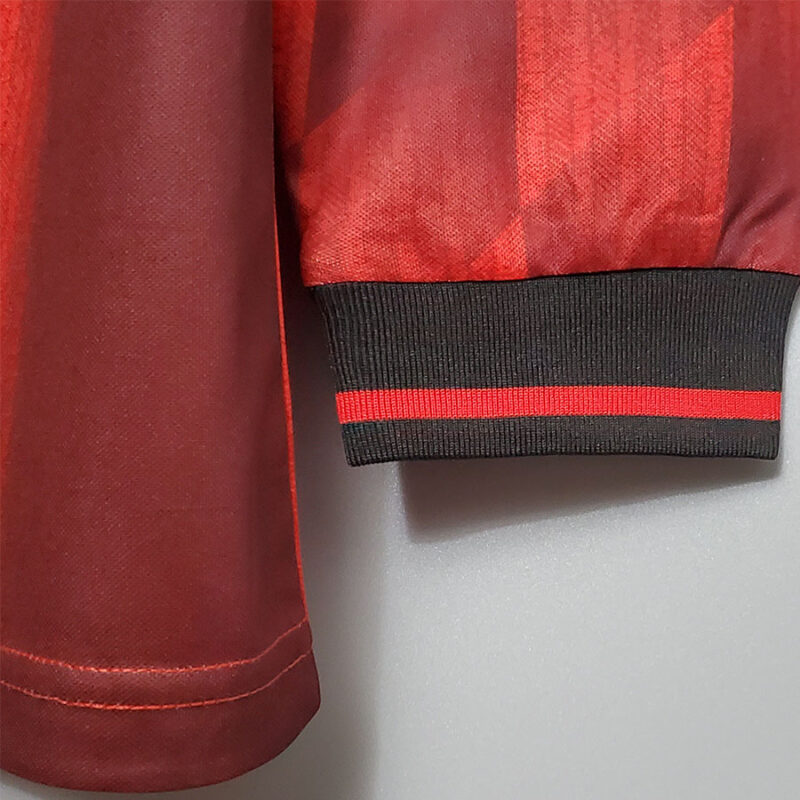 1996 Man Utd Home Long Sleeve Retro Soccer Jersey (长袖) - Image 5
