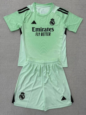 25-26 RMA Green GoalKeeper Kids Soccer Jersey