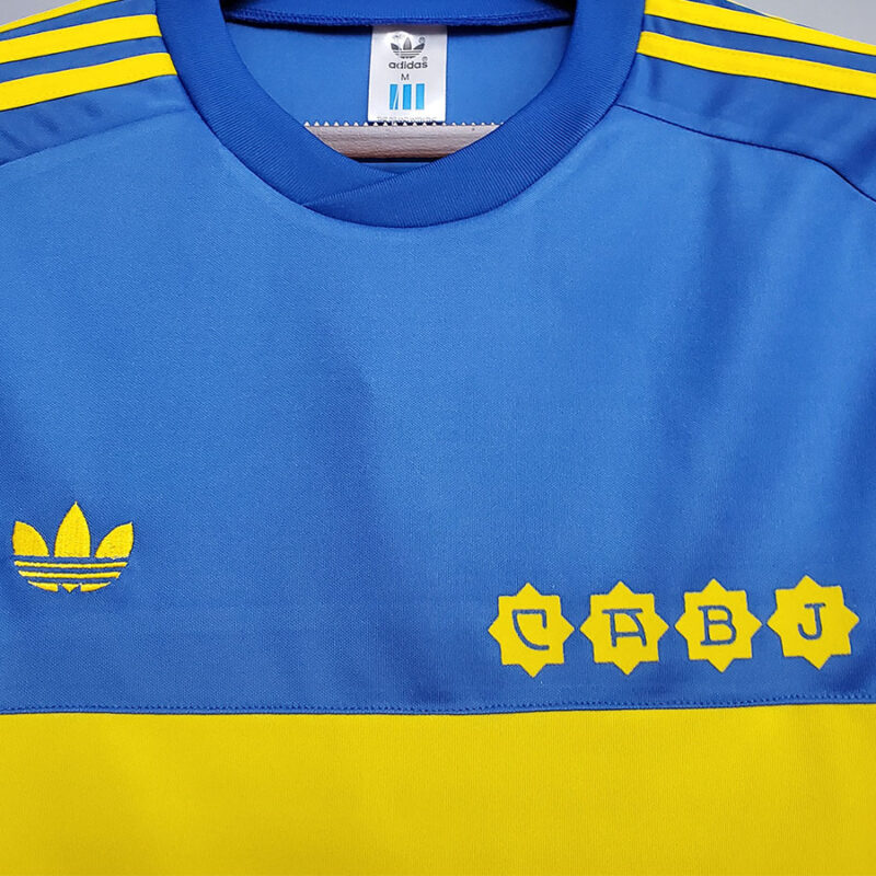 1981 Boca Juniors Home Retro Soccer Jersey - Image 8