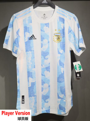 2020-2021 Argentina Home Player Version 球员 Retro Soccer Jersey