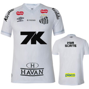 25-26 Santos FC Home Prints Sponsor Fans Soccer Jersey