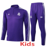 25-26 RMA Purple Kids Half Pull Tracksuit #E2520(童装)(半拉链)