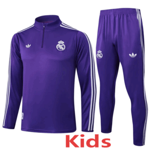 25-26 RMA Purple Kids Half Pull Tracksuit #E2520(童装)(半拉链)