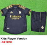 25-26 RMA Black Special Edition Kids Player Version Soccer Jersey (球员童装)