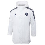 24-25 Internacional White Hooded Windbreaker Fabric Cotton Coat #G194