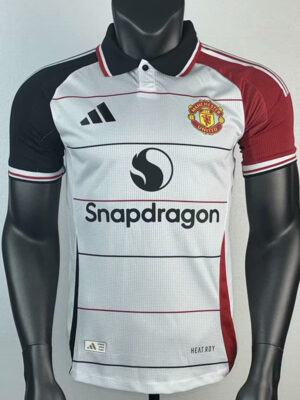 25-26 Man Utd White Special Edition Player Version Training shirts (红黑袖)
