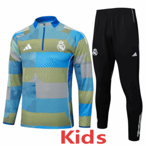 25-26 RMA Blue Kids Half Pull Tracksuit #E2532(童装)(半拉链)