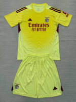 25-26 Benfica Yellow Goalkeeper Kids Soccer Jersey