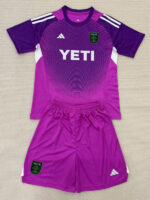 25-26 Austin FC Purple GoalKeeper Kids Soccer Jersey