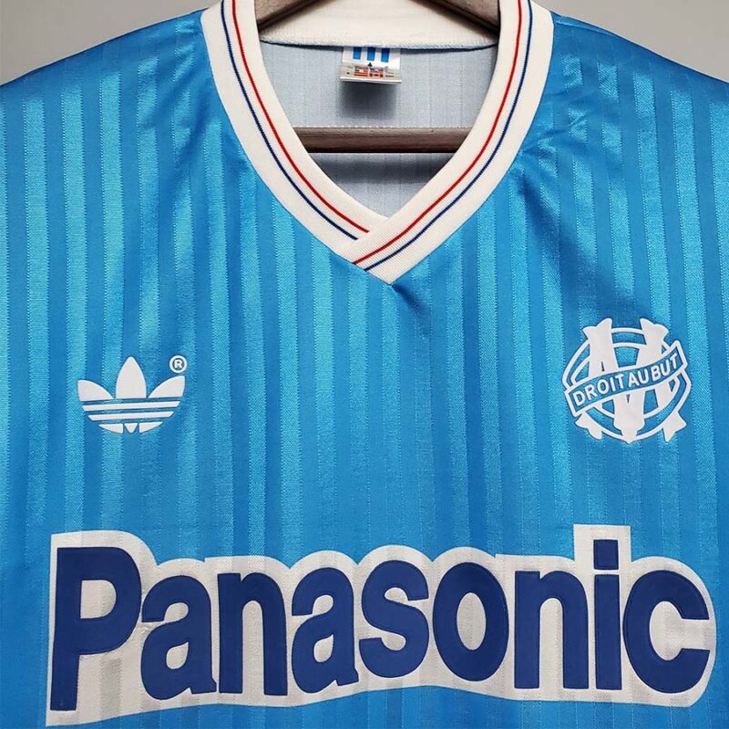 1990 Marseille Away Retro Soccer Jersey - Image 3